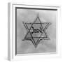 Yellow and Black Star Which the Jews Were Required to Wear in Occupied Holland During World War 2-null-Framed Photo