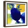 Yellow and Blue Abstract Flowing Paint-Amy Vangsgard-Framed Giclee Print