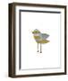 Yellow and Blue Striped Bird-John W^ Golden-Framed Art Print