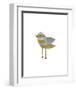 Yellow and Blue Striped Bird-John W^ Golden-Framed Art Print