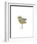 Yellow and Blue Striped Bird-John W^ Golden-Framed Giclee Print