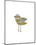 Yellow and Blue Striped Bird-John W^ Golden-Mounted Giclee Print