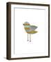 Yellow and Blue Striped Bird-John W^ Golden-Framed Giclee Print