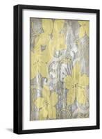 Yellow and Gray I-Jennifer Goldberger-Framed Art Print