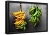 Yellow and Green Bananas-null-Framed Poster