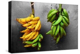 Yellow and Green Bananas-null-Stretched Canvas