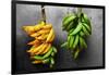 Yellow and Green Bananas-null-Framed Photo