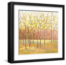 Yellow and Green Trees (center)-Libby Smart-Framed Art Print