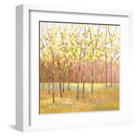 Yellow and Green Trees (center)-Libby Smart-Framed Art Print