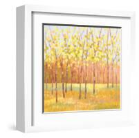 Yellow and Green Trees (center)-Libby Smart-Framed Giclee Print