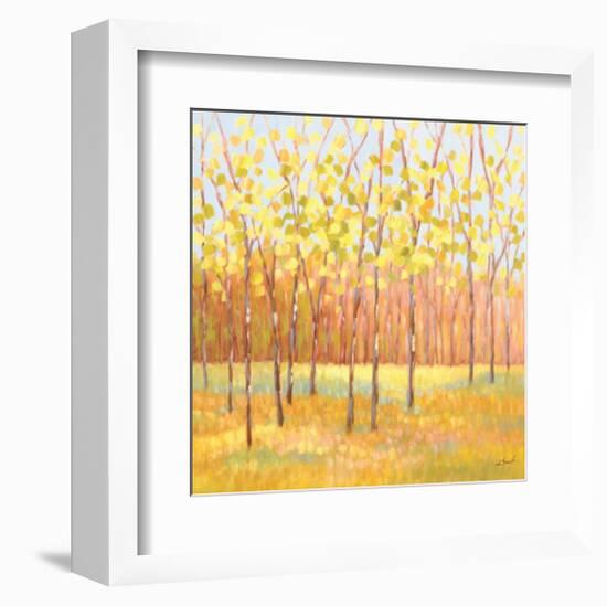 Yellow and Green Trees (center)-Libby Smart-Framed Giclee Print