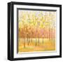 Yellow and Green Trees (center)-Libby Smart-Framed Giclee Print