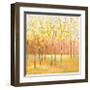 Yellow and Green Trees (center)-Libby Smart-Framed Giclee Print