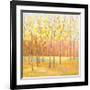 Yellow and Green Trees (center)-Libby Smart-Framed Giclee Print