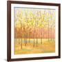 Yellow and Green Trees (center)-Libby Smart-Framed Giclee Print
