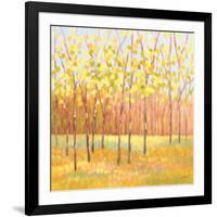 Yellow and Green Trees (center)-Libby Smart-Framed Giclee Print