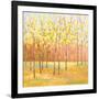 Yellow and Green Trees (center)-Libby Smart-Framed Giclee Print