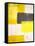 Yellow and Grey Abstract Art Painting-T30 Gallery-Framed Stretched Canvas