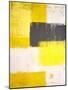 Yellow and Grey Abstract Art Painting-T30 Gallery-Mounted Photographic Print