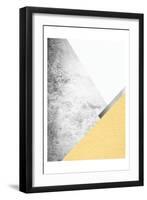 Yellow and Grey Mountains 1-Urban Epiphany-Framed Art Print