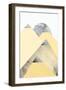 Yellow and Grey Mountains 2-Urban Epiphany-Framed Art Print