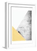 Yellow and Grey Mountains 3-Urban Epiphany-Framed Art Print