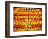 Yellow and orange paper lanterns-null-Framed Photographic Print