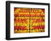 Yellow and orange paper lanterns-null-Framed Photographic Print