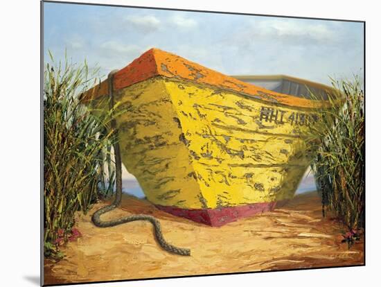 Yellow and Orange Rowboat-Karl Soderlund-Mounted Art Print