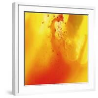 Yellow and Orange Swirling Abstract, c. 2008-Pier Mahieu-Framed Premium Giclee Print