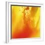 Yellow and Orange Swirling Abstract, c. 2008-Pier Mahieu-Framed Premium Giclee Print