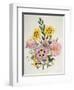 Yellow and Pink Mixed Flowers-Edward Burne-Jones-Framed Giclee Print