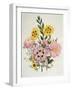 Yellow and Pink Mixed Flowers-Edward Burne-Jones-Framed Giclee Print