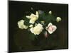 Yellow and Pink Roses-James Stuart Park-Mounted Giclee Print