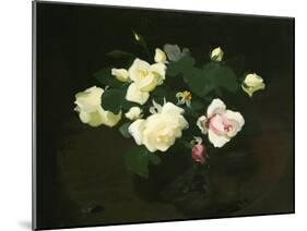 Yellow and Pink Roses-James Stuart Park-Mounted Giclee Print