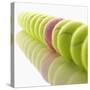 Yellow and Pink Tennis Balls-null-Stretched Canvas