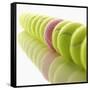 Yellow and Pink Tennis Balls-null-Framed Stretched Canvas