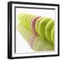 Yellow and Pink Tennis Balls-null-Framed Photographic Print