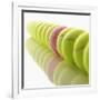 Yellow and Pink Tennis Balls-null-Framed Photographic Print