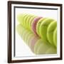 Yellow and Pink Tennis Balls-null-Framed Photographic Print