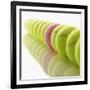 Yellow and Pink Tennis Balls-null-Framed Photographic Print