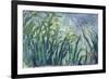 Yellow and Purple Irises, 1924-25-Claude Monet-Framed Giclee Print