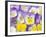 Yellow and Purple Pansies-Linda Burgess-Framed Photographic Print