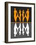 Yellow and White People-Felix Podgurski-Framed Art Print