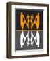 Yellow and White People-Felix Podgurski-Framed Art Print