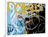 Yellow Aqua Graffiti 2-Jenny Kraft-Framed Giclee Print