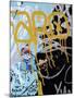 Yellow Aqua Graffiti I-Jenny Kraft-Mounted Giclee Print