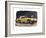 Yellow Austin Healy Sprite-null-Framed Art Print