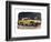 Yellow Austin Healy Sprite-null-Framed Art Print