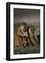 Yellow Baboons and Baby-DLILLC-Framed Photographic Print